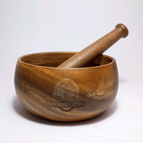 Wood Mortar & Pestle Set