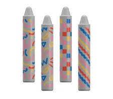 GEMS Kids Tablet Stylus 4 Pack Universal Touchscreen Pens Crayon Shape NIB