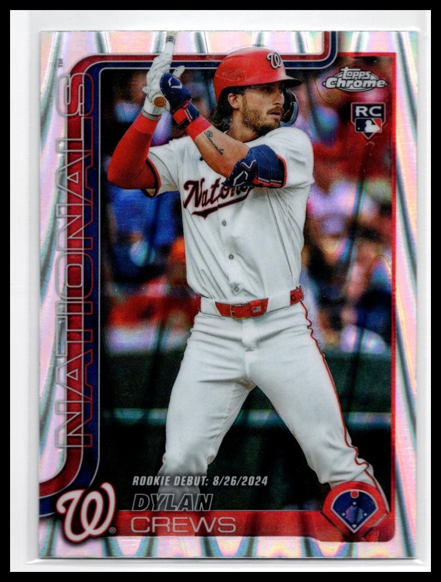 2025 Topps Chrome Update #USC190 Dylan Crews RayWave Refractor