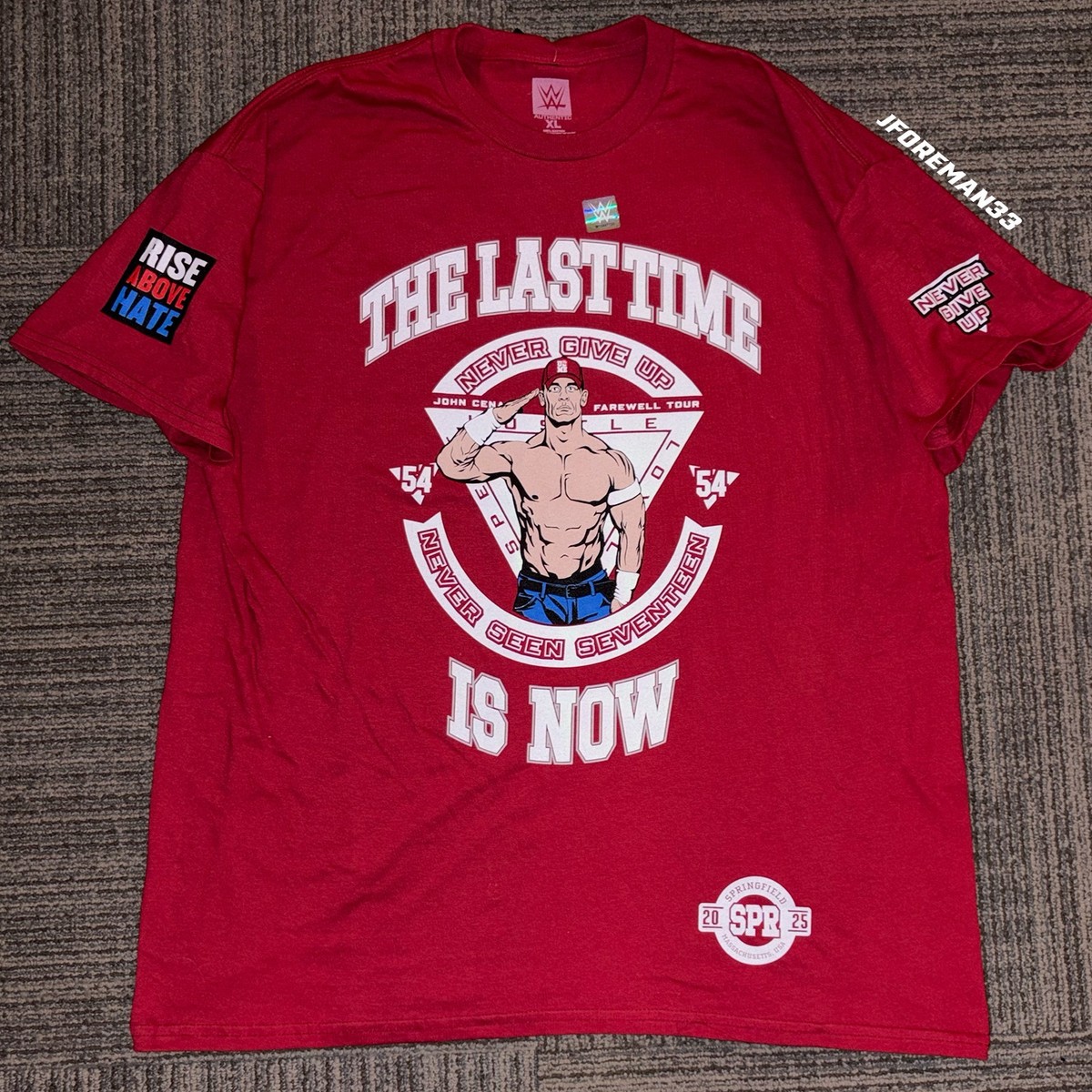 WWE Authentic John Cena Springfield Massachusetts Shirt 2025