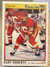 1991-92 O-Pee-Chee Premier Gary Roberts #126 Calgary Flames