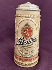 Rare Vintage Stroh’s Brewery Beer Drinking Stein Lid With Misspelled Word 01695