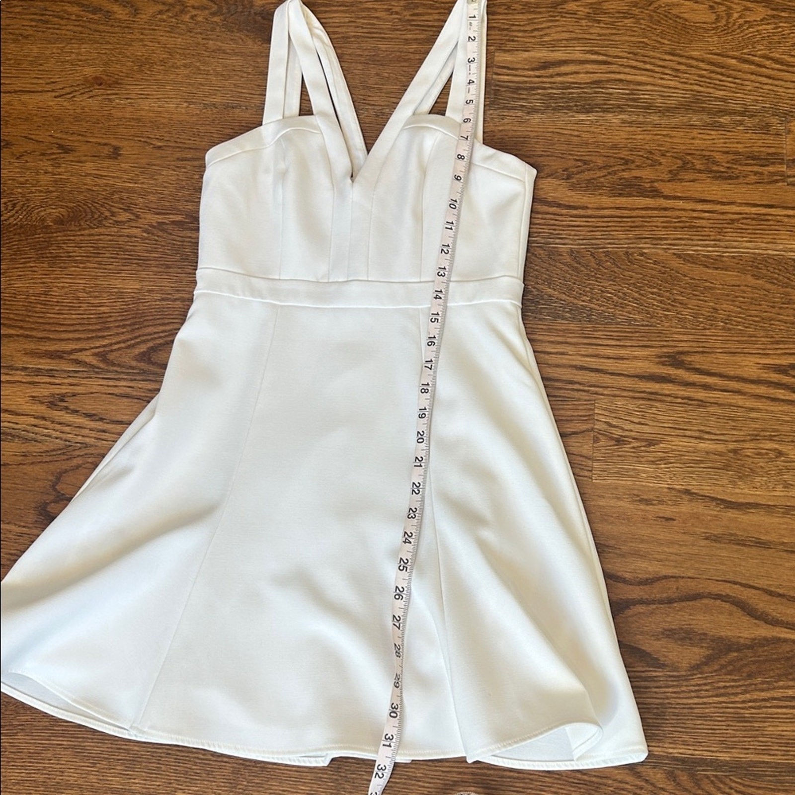 BCBGMaxazria off white Alexia mini dress • size 2 retail $248 thumbnail 9