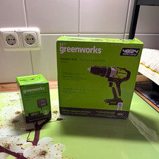 Greenworks GD24DD60X Bohrhammer 24V b&uuml;rstenlos 60Nm 13mm + Ladeger&auml;t