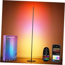 Corner Floor Lamp, Smart RGBICW LED Corner Lamp with App and Remote Control, 58