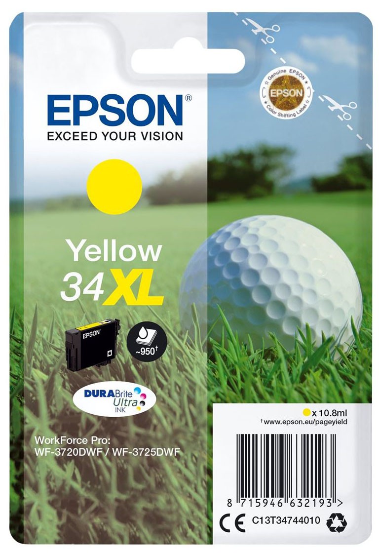 CARTUCCIA GIALLO 34XL PALLINA - Immagine 2
