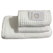 Towel Set 3 Piece Oriental Luxury White Turkish Cotton Bath Hand Washcloth