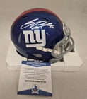 Saquon Barkley Signed New York Giants Mini Helmet Beckett Auto Penn St