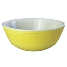 Vintage Pyrex Primary Color 4 Quart Yellow Mixing Nesting Bowl # 404 B-11 MCM