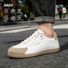 Lightweight Walking Shoes, Men Round Wide Toe Comfortable Casual Sneakers
