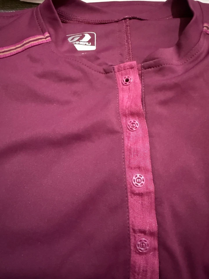 Camiseta deportiva de ciclismo Louis Garneau rosa de manga corta para mujer talla pequeña Foto 2 de 4