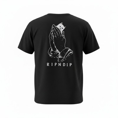 RIPNDIP Lord Nermal Men's Pocket Tee Shirt Black Size Medium New with Tags