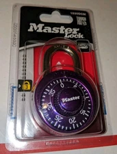 NEW Master Lock 1530DCM Purple Locker School Combination Padlock 1 Pack