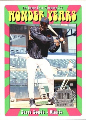 1999 Upper Deck Wonder Years #W4 Barry Bonds Card