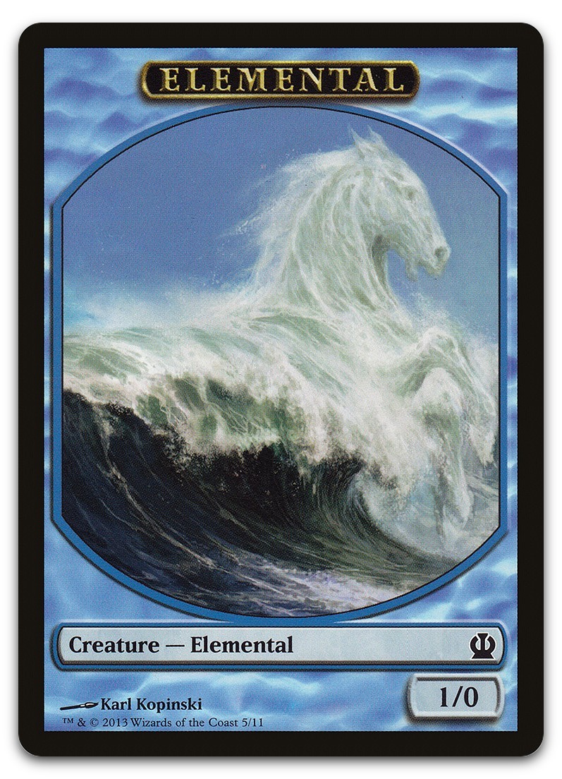 Elemental Token #5 (LP) Theros THS Magic MTG