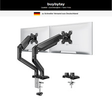 Doppelmonitorhalterung 2 Monitore 75 100mm Höhenverstellbar
