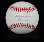 Johnny Podres Signed Inscribed "55 WS MVP" Rawlings OMLB Baseball AUTO PSA COA