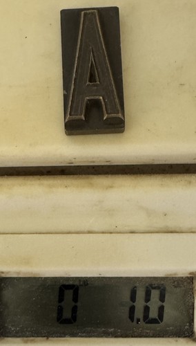 141 Pc 1-1/2" Solid Brass 8lb Display Type Letterpress Alphabet Numbers Set - Afbeelding 10 van 20