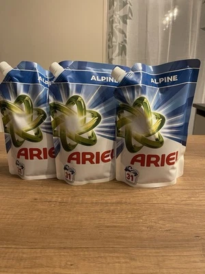 3x Recharge 31 Lavages lessive Ariel alpine - Photo 1/3