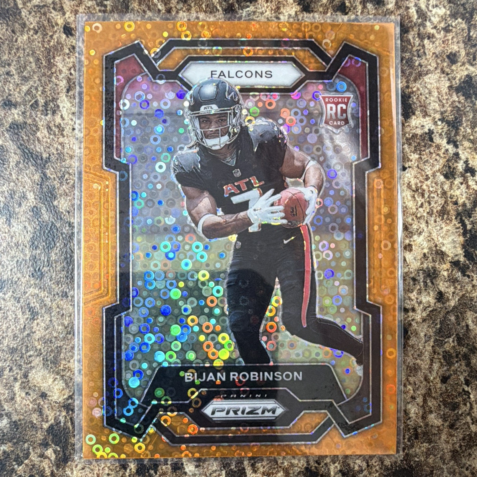 Panini 2023 Prizm Rookies Bijan Robinson Atlanta Falcons #305 Disco Prizm RC