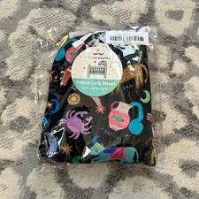 NWT Little Sleepies Star Signs Fitted Crib Sheet Zodiac Bamboo Black