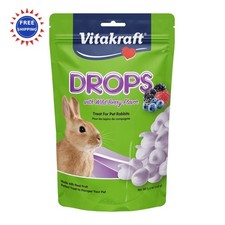 Rabbit Treats Vitakraft Drops Wildberry Flavor 5.3 Ounce Delicious Yogurt-Based