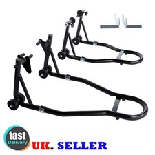 Motorcycle Paddock Stand Lift Swingarm Pad UK Black Combo Stand Lift Universal