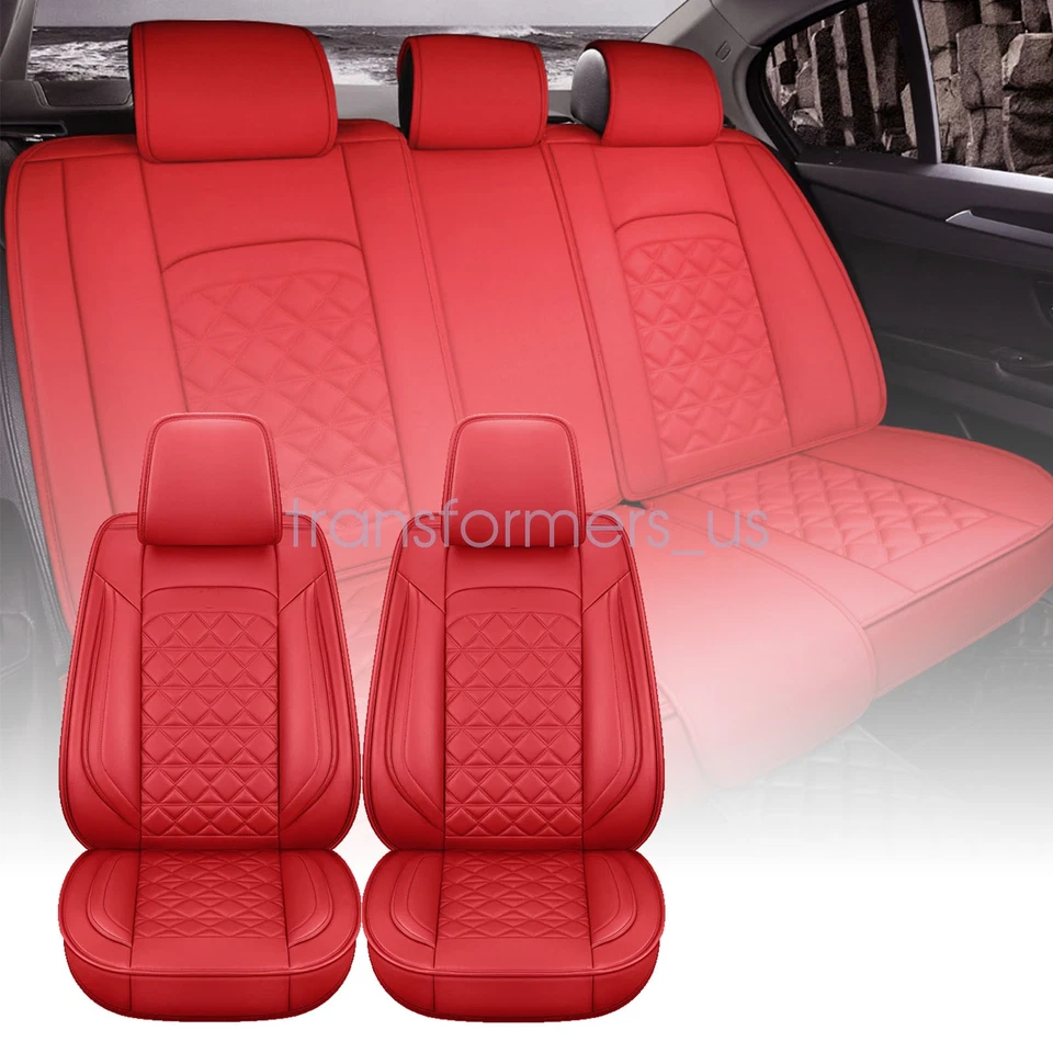 5 Seat Full Set Car Seat Covers Leather For Infiniti FX45 M35 G35 G37 EX35 - Image 2 of 4