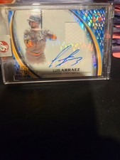 luis arraez autograph memorabilia baseball card