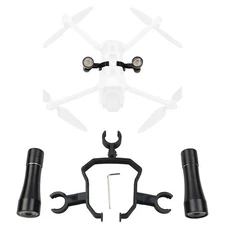 Aluminum Alloy & PLA Black Flashlight Lamp Accessories For DJI Air 3 Drone E
