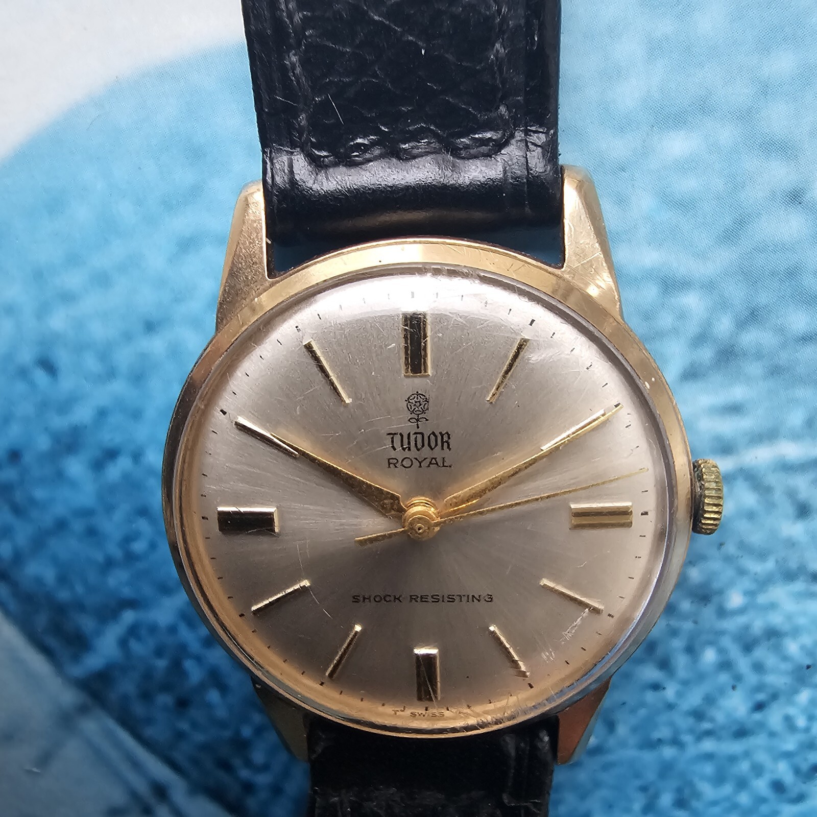 Vintage 9k Solid Gold Tudor Royal HandWinding Men's Watch 9ct eBay