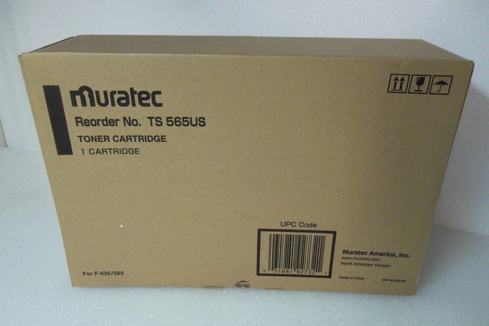 Cartucho de tóner Muratec TS-560US negro 15K para Muratec F-520/560 TS560US OEM NUEVO Foto 3 de 4