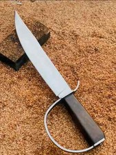 Custom Hand Forged 5160 Spring Steel D Guard Bowie Knife A.Richardson