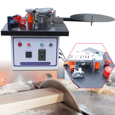 1200W Self Cutting Edge Banding Machine Double Gluing Edge Banding Bander 1000ml