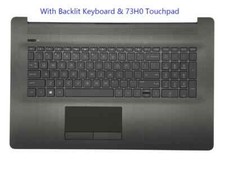 For HP 17-BY 17BY 17T-BY 17-CA Palmrest Backlit Keyboard Touchpad L22749-001