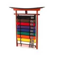 Karate Martial Arts Taekwondo Wall Mount Belt Display - 10 Level