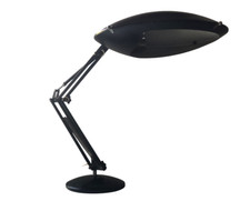 Lampe d’Architecte Vintage Années 60/70 Métal Noir Style Aluminor Industriel