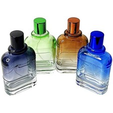 100ml 3.4oz clear gradient colored glass spra...