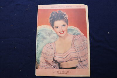 1946 APRIL 7 CHICAGO TRIBUNE MAGAZINE - MARTHA VICKERS COVER - E 22830