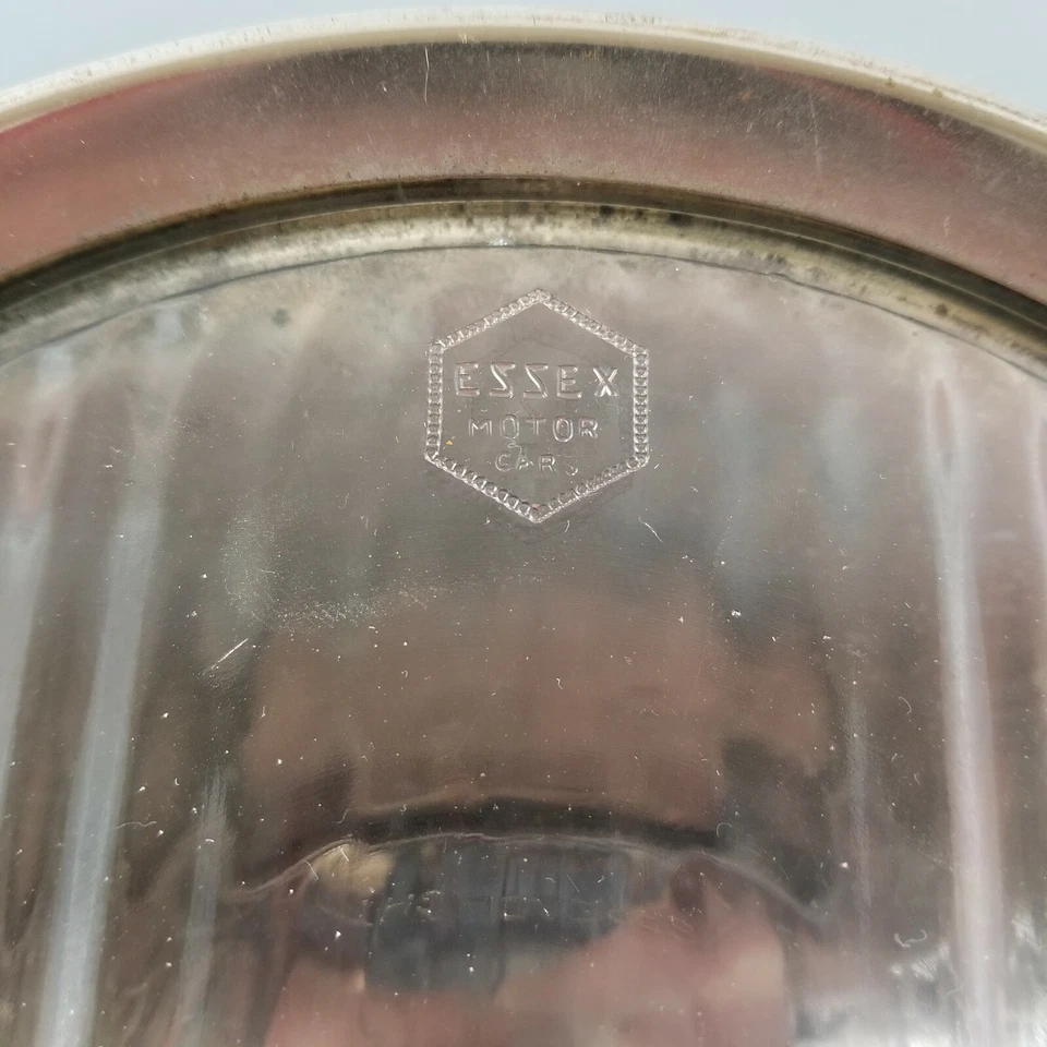 Faro de propagación Essex Motor Cars de la década de 1920 8" lente McKee antiguo raro Foto 3 de 4