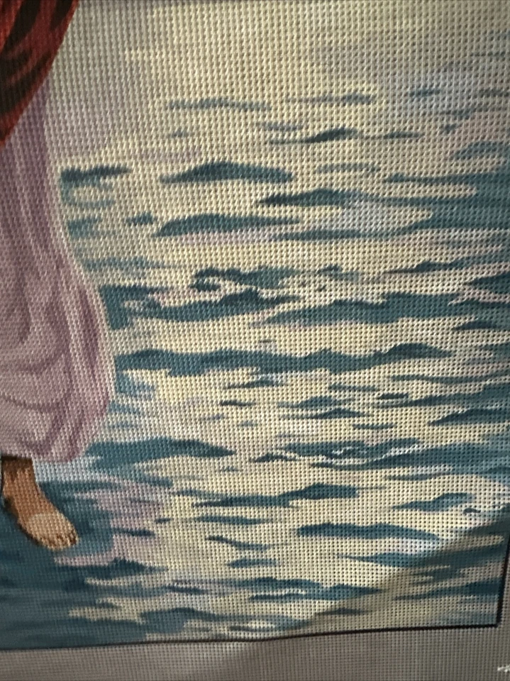Printed needlepoint Jesus Walking On Water Canvas Only 45x60 Cm Temeljkovic - Image 4 of 4