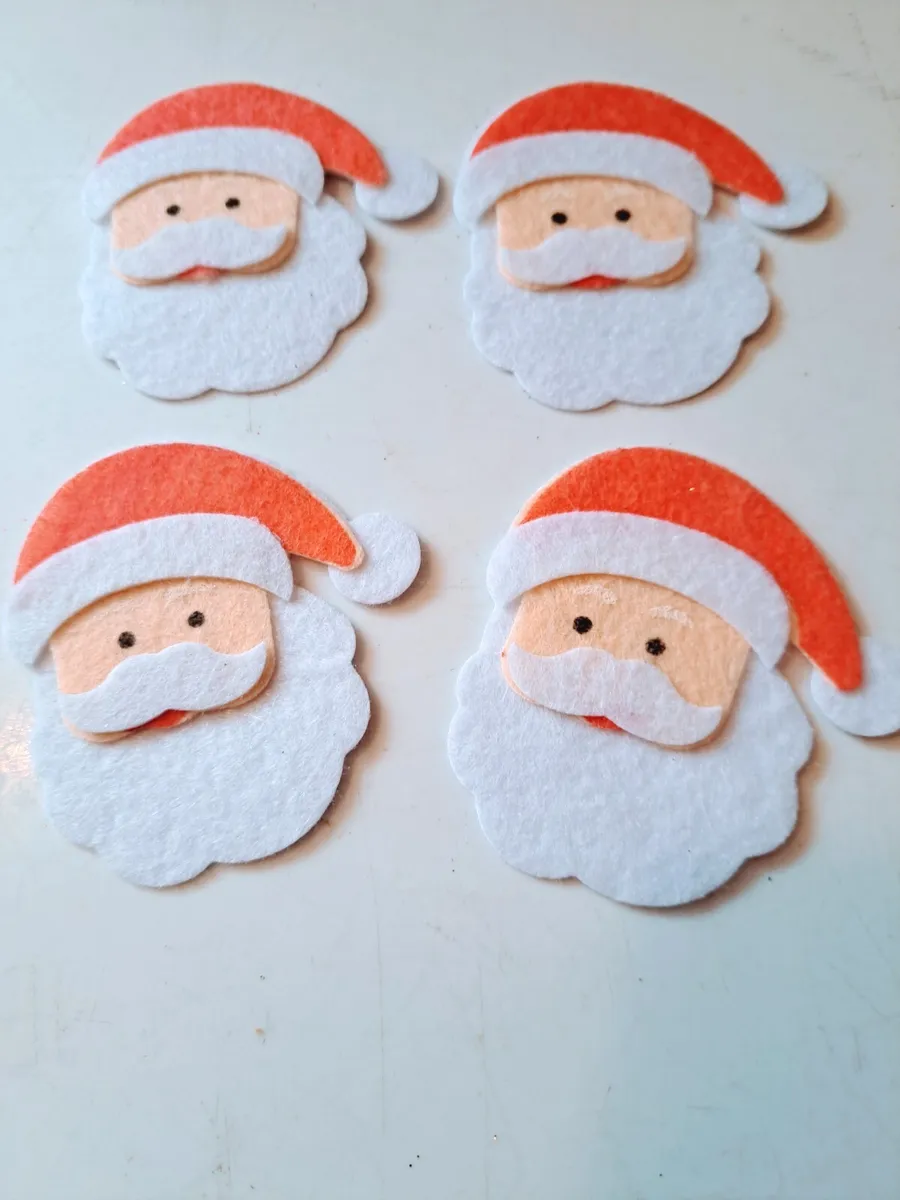 Santa Felt Stickers
