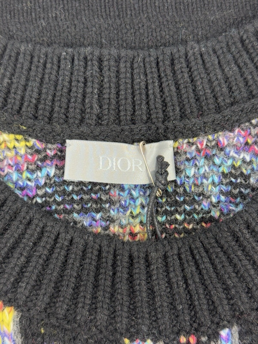 Dior Oblique Black Wool Jacquard Sweater Size: XL | eBay UK