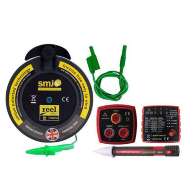 50 m R2 Erdwanderkabel & Steckdose Prüfset SMJ-50MTL-MAINSET