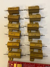 Lot of 12 Vishay Dale RH-25 25 Ohm 25W 3 Aluminum Power Resistor