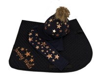 Cross Country Colours Horse Riding Set, Navy Rose Gold