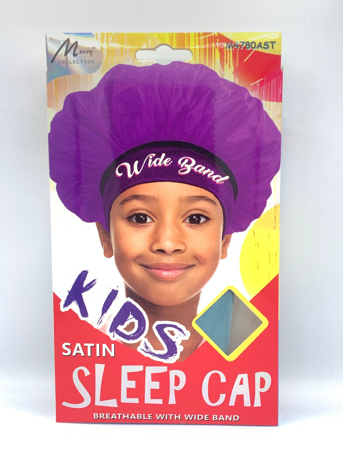 Baby Kids Satin Breathable Night Sleep Cap Wide Band Hair Shower