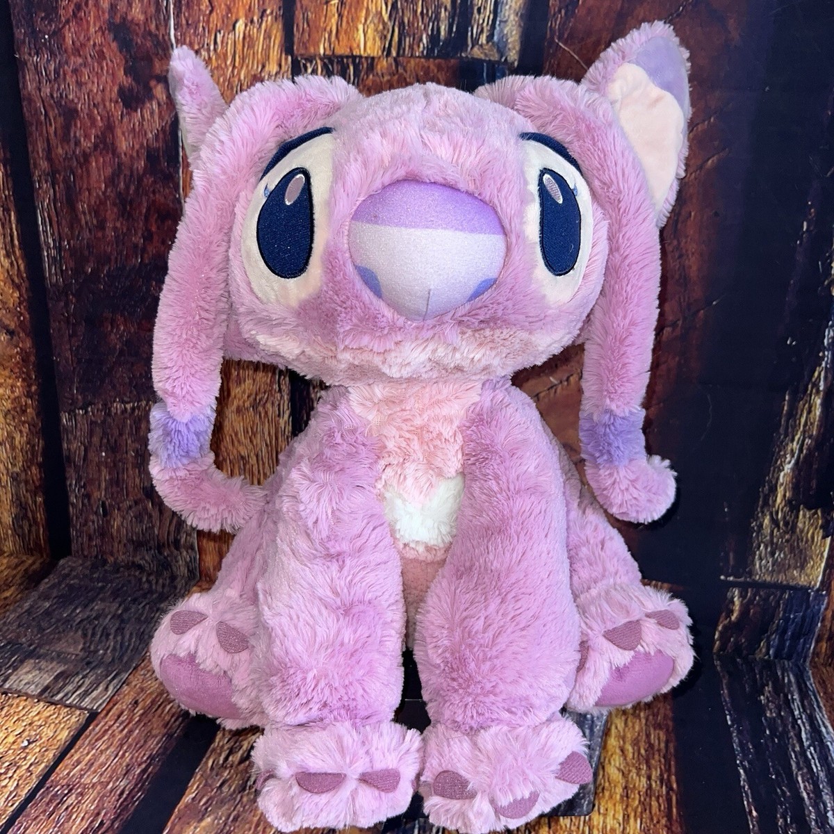 Disney Parks Lilo and Stitch Angel Pink Big Feet Plush Soft