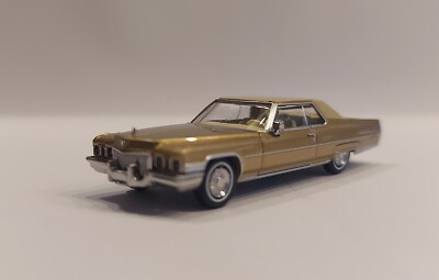 Brekina 18126 Cadillac Coupe deVille Gold Metallic/Elfenbein BJ 1972 OVP