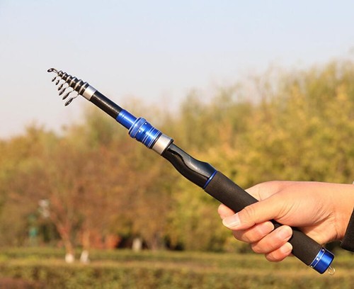 Power Telescopic Rock Fishing Rod 1.5M-2.4M Carbon Fiber Spinning Fishing Poles - Picture 10 of 46